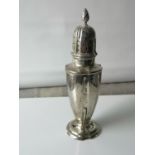 A Birmingham silver sugar shaker produced by William Suckling Ltd. [17.5cm in height] [185.04grams]