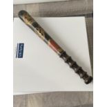 An antique George V Police truncheon by Hiatt & Co Birmingham. Showing Constable written within a