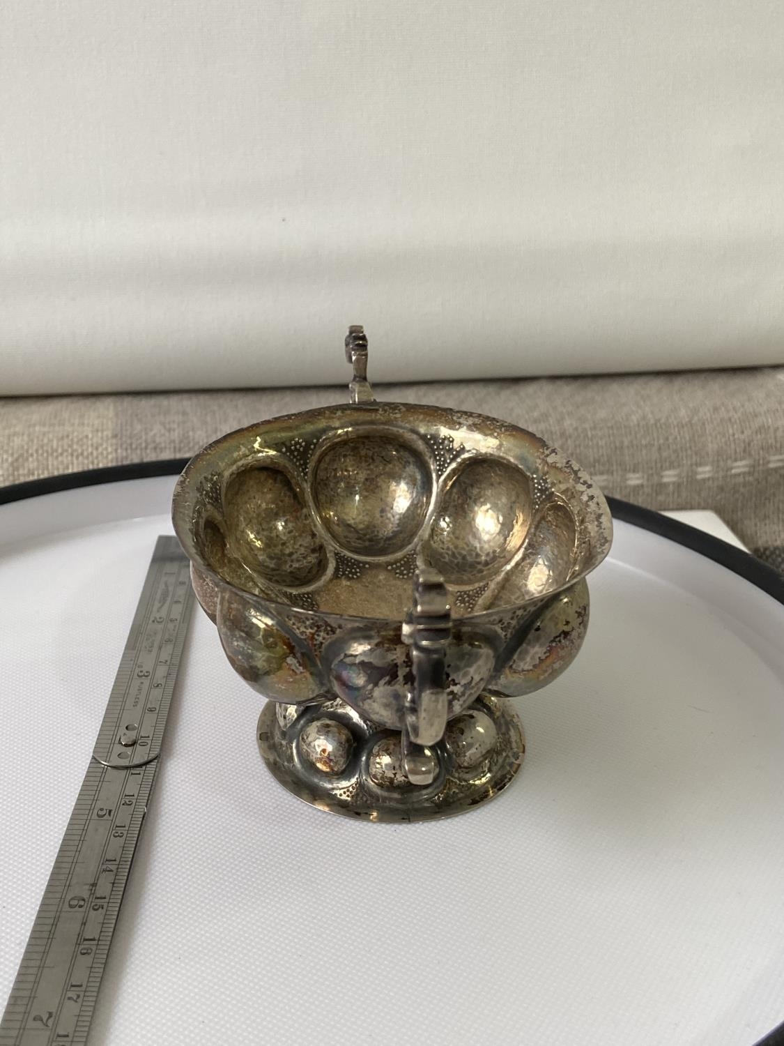 A French silver marked two handled ornate trophy [7 x 14.5 x 8cm] [86.45] - Image 8 of 12