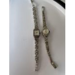 A vintage ladies 925 silver wrist watch produced by Regency [17 jewel] [working] fitted with