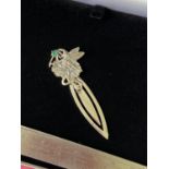 A Silver bookmark with fairy finial. [6cm in length]