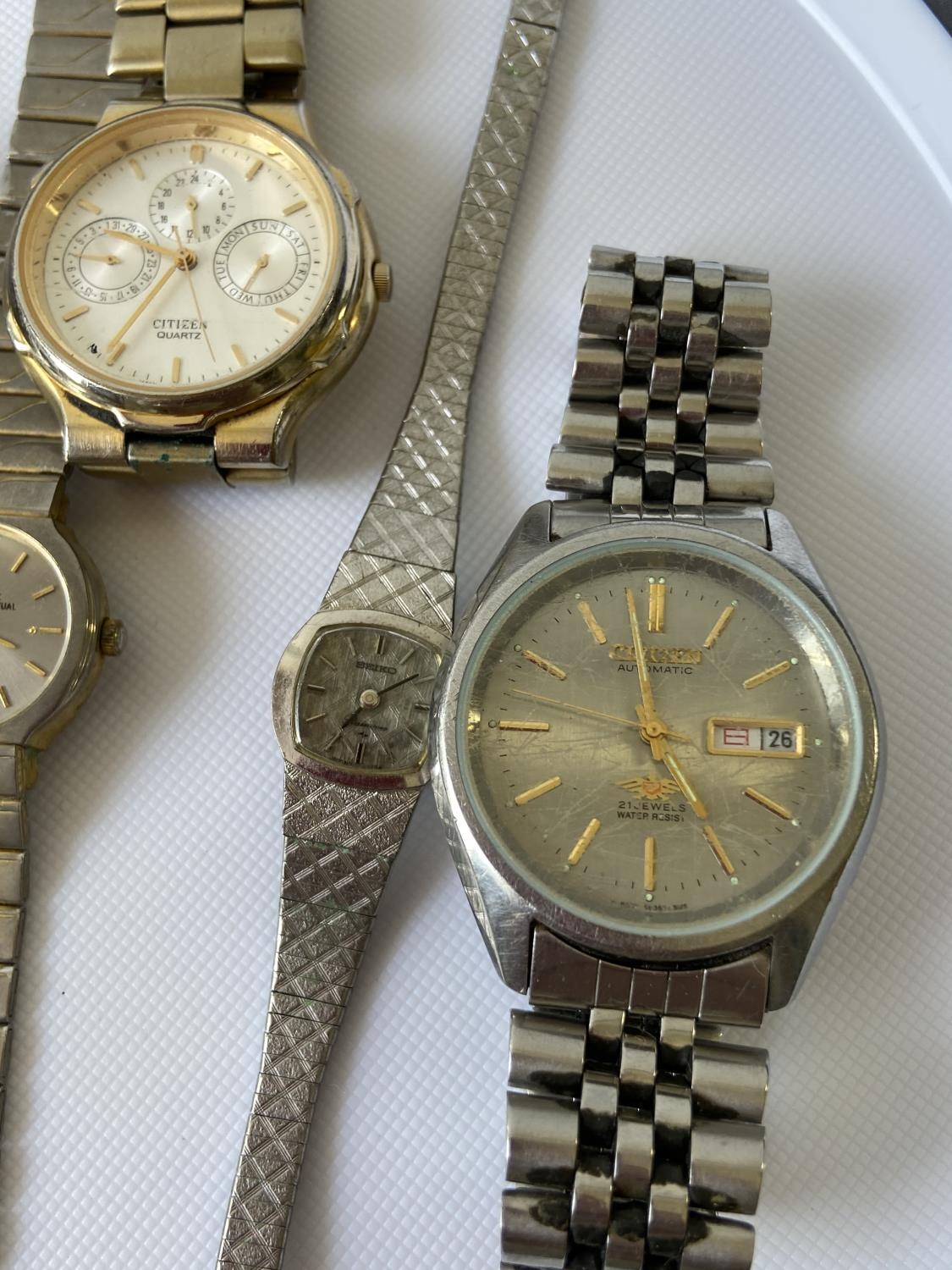 A selection of various gents & ladies vintage watches to include; Citizen automatic 21 jewels, - Image 3 of 8