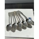 A set of 5 Georgian Edinburgh silver serving spoons [Alexander Henderson] [dated, 1823] [269g]