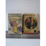 TWO FIRST EDITION ENID BLYTON BOOKS. TITLED THE SECRET SEVEN DATED 1949 & THE MYSTERY OF THE