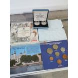 TWO THE ROYAL MINT 1992 SILVER PROOF TEN PENCE TWO- COIN SET WITH BOX AND CERTIFICATE,