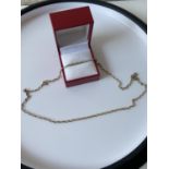 A 9ct gold belcher necklace [length 48cm] [5g]