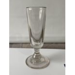 A Large & heavy Georgian wine glass [19.8cm in height] [Base measures 8.8cm in diameter]