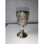 An ornate Thailand Sterling silver lighter/ candle holder [11.5cm in height] [170grams]