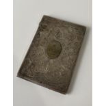 A Victorian Birmingham Silver ornate card case. Dated 1875. [56.11grams] [9.8x6.8cm]