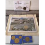 SILVER DOLLAR CASED & BICENTENNIAL AMERICAN COIN SET. FIRST DAY COVER HISTORY OF THE ROYAL AIR FORCE