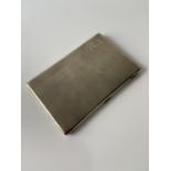 A stylish Birmigham silver cigarette case [Joseph Gloster Ltd] [dated, 1936] [12.5 x8.3cm] [183.89g]