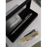 FABER CASTELL 'PORSCHE DESIGN' BALL POINT PEN. COMES WITH BOX AND MANUAL