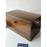 A Nice example of a 19th century mahogany document box with key [13.5x23.5x13.5cm]