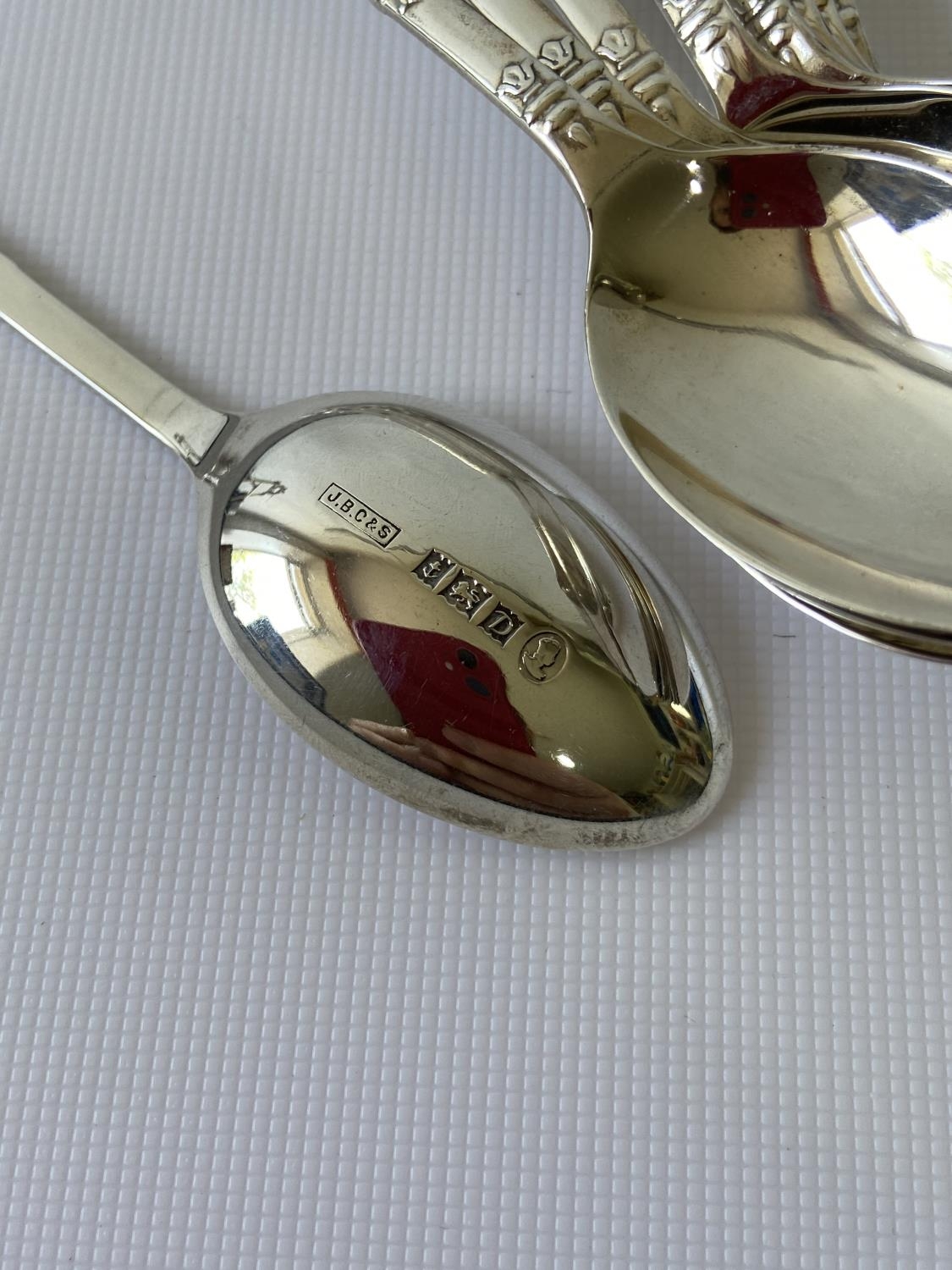 A set of 9 Birmingham silver teaspoons [J.B Chatterley & Sons Ltd] [100.01g] - Image 4 of 4