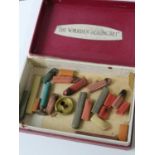 A Box containing wax and seal to include small candle/ wick burner.