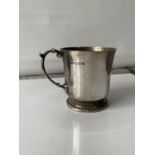 A Birmingham silver heavy Christening mug [William Suckling Ltd] [dated, 1937] [height 7.3cm] [141.