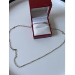 A 9ct gold belcher chain [length 44cm] [2.27g]