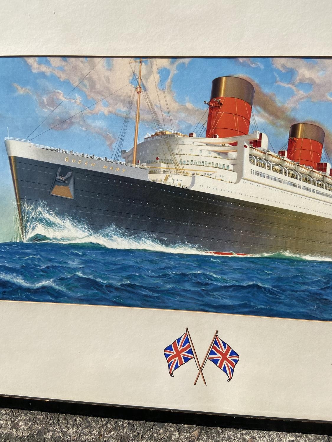 Queen Elizabeth & 'Queen Mary' coloured prints [53x70x46x65cm] - Image 2 of 4