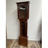 Antique long cased grandfather clock case. [203cm in height]