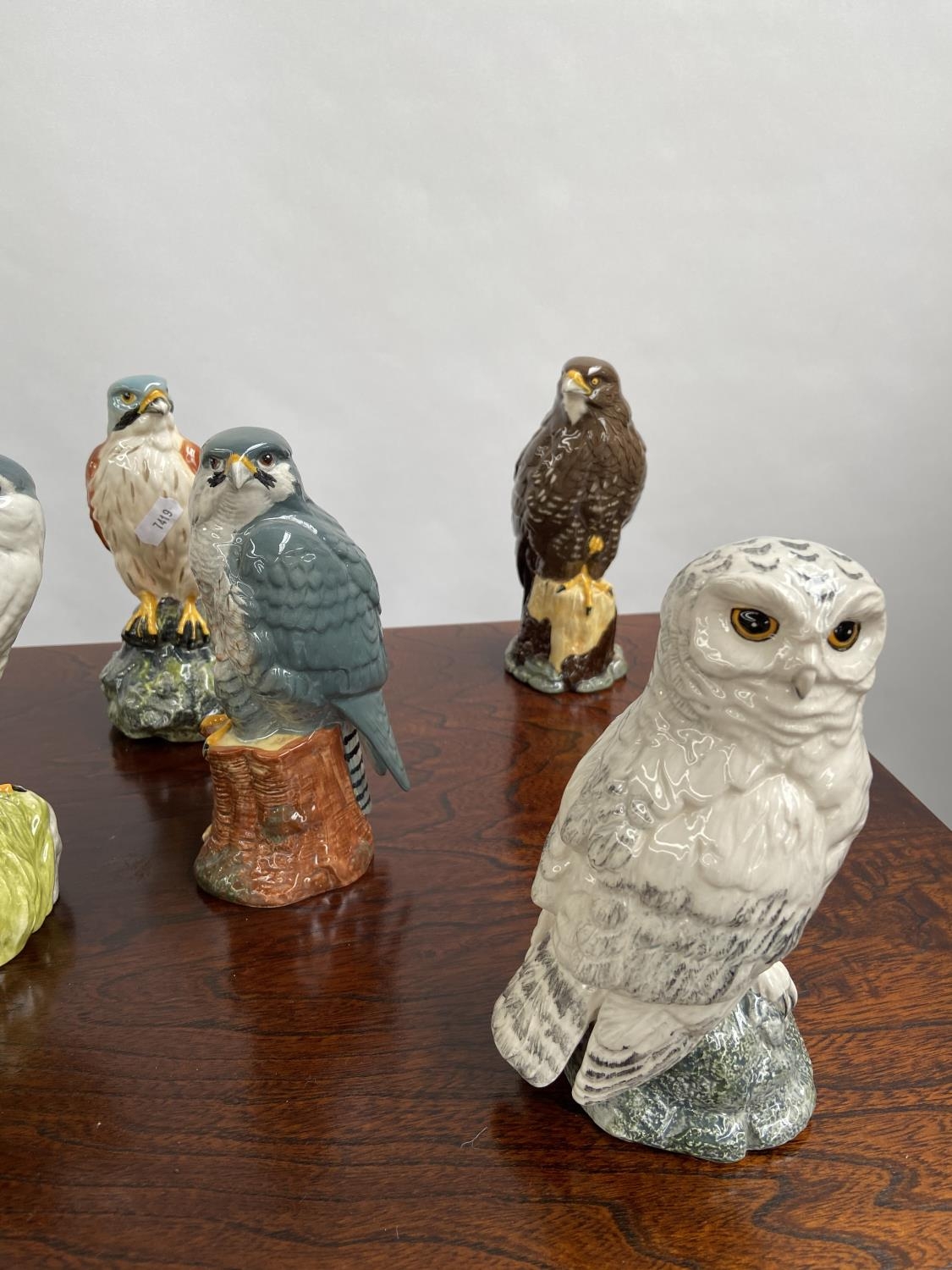 A Collection of 7 Royal Doulton bird figurines to include Osprey, Hawk & Tawny owl etc - Image 3 of 7