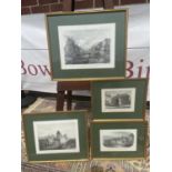 A lot of four French scene engraving prints