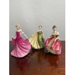 A lot of three Royal Doulton figurines; 'Alexandra', 'Emma' & 'Southern Belle'