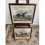 A lot of two early 19th century horse and jokey prints 'Jack Spigot' and 'Reveller', engraved by M.R