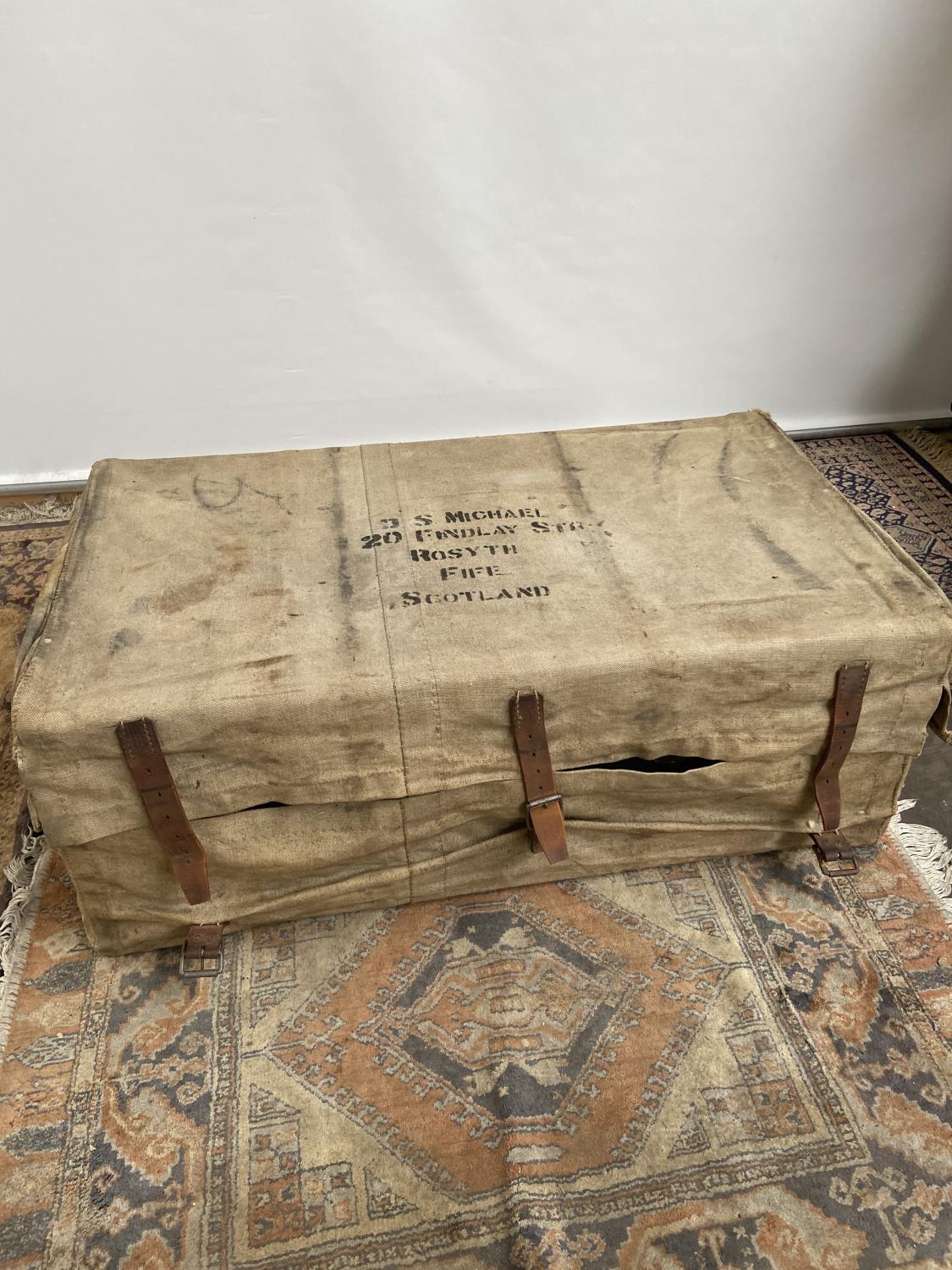 A WW2 Military travel trunk produced by Watajoy London. Comes with interior drawer and original - Image 6 of 10