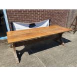 Large Antique Farmhouse trestle table [72x210x85cm]