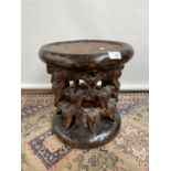 A Tribal African hand carved stool/ table.