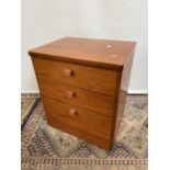 A mid century 3 drawer chest [65x56x44cm]