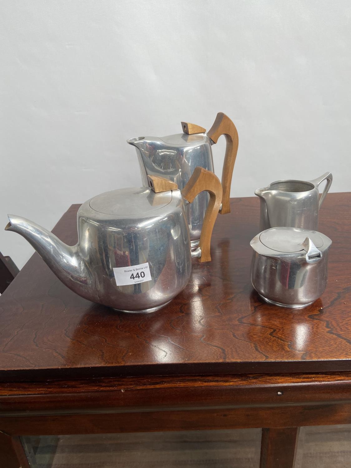 A four piece Picquot tea/coffee service