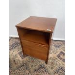 Mid century Teak Side unit lamp table [55x41x38cm]