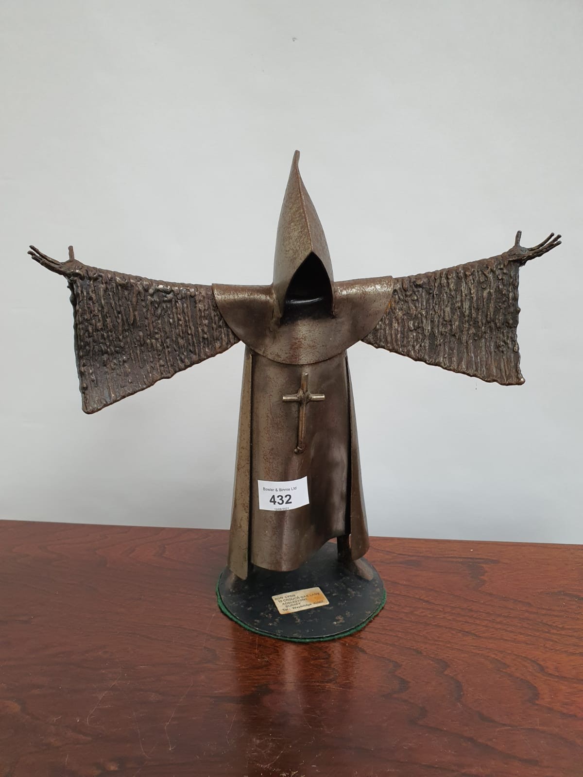 The Grim Reaper sculpture [sculptor Ron Lyon] [height, 30cm, width, 30cm] - Image 4 of 4