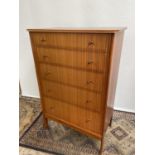 A Retro 'Vanson' 5 drawer tall chest. [120x79x48cm]