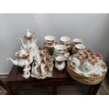 A large collection of Royal Albert 'Old Country Roses' tea/coffee/dinner service