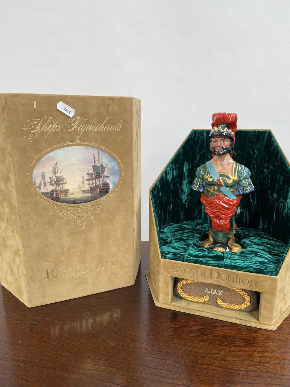 A Rare Royal Doulton Ships Figureheads bust titled 'Ajax' HN2908 [limited edition 69/950] comes with