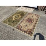 A lot of two ornate floor rugs [Woodward Grosvenor (2)] [183 x 91cm]