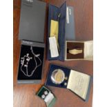 A Selection of odds to include Avia watch, Dalvey travel clock and costume necklace and earrings etc