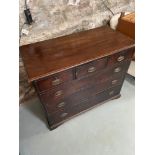 A Georgian three over three chest of drawers [90X107X54CM]