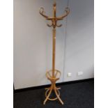 A Vintage bentwood coat stand. [186cm in height]
