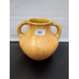 A Rare Pilkington Royal Lancastrian two handle urn vase. [19cm in height]