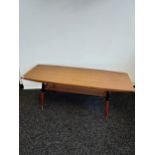 A Mid century Scandinavian classic design, 1950's coffee table, Rare piece by Ganddal,Teak wood with