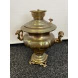Antique heavy ornate Samovar with two handles. [40cm in height]