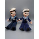 A Lot of two vintage Sailor Dolls. [Dunera and Viking II Ribbons]