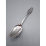 A Nice example of A French hallmarked dinner spoon. Designed with a swan and wreath finial