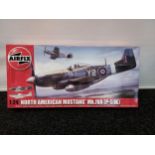 Airfix 1:24 scale North American Mustang MKIVA Model kit. [Unused]