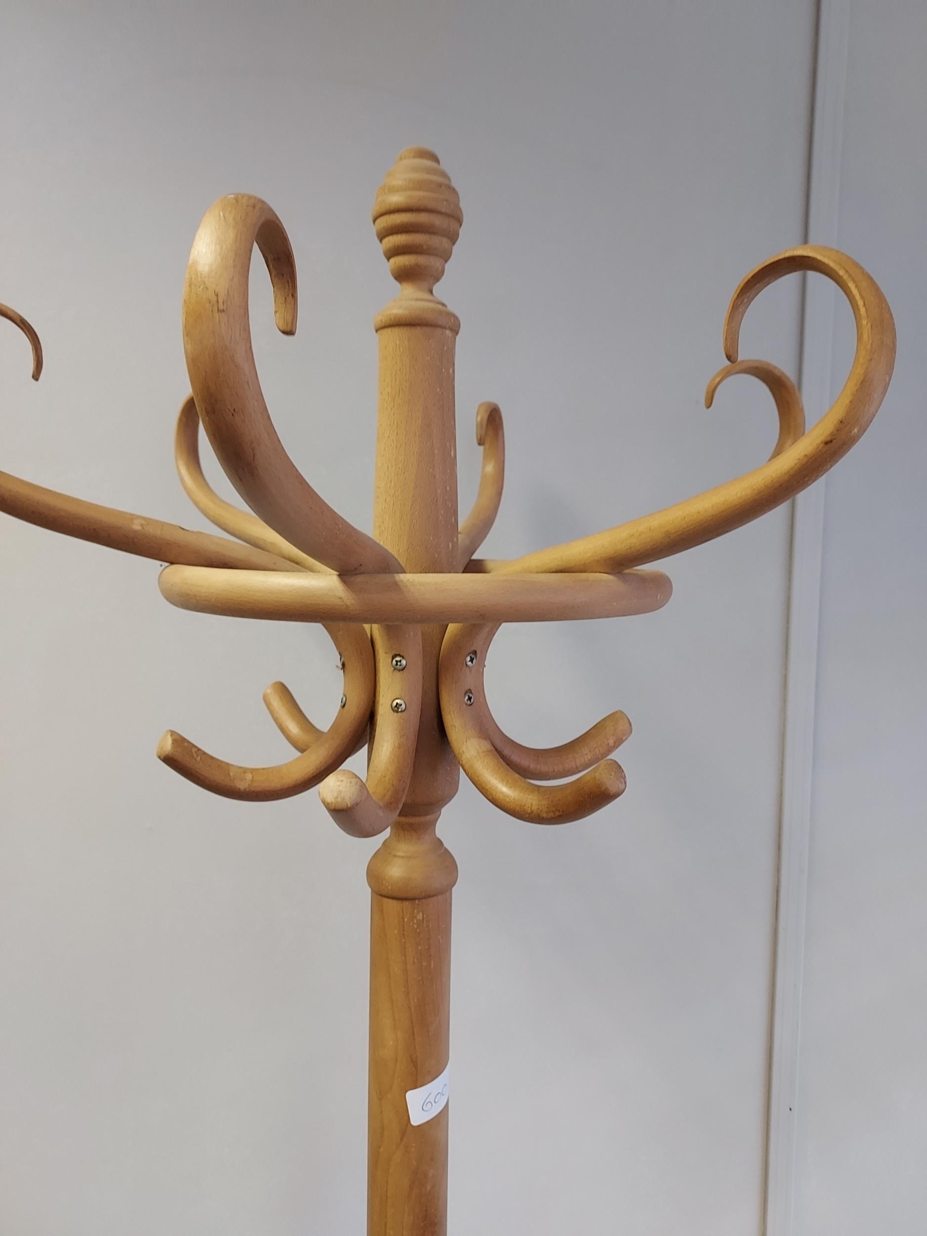 A Vintage bentwood coat stand. [186cm in height] - Image 2 of 3