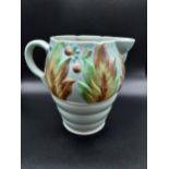 Clarice Cliff Newport pottery 'Celtic leaf & berry design] water jug. [19cm in height]