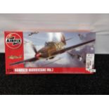 Airfix Hawker Hhurricane MKI 1:24 scale model kit [opened/ unused]